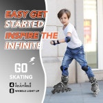 가벼운 바퀴가 달린 여자 남자용 조절 가능한 인라인 스케이트 롤러 재미있는 초급 블레이드