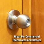 마스터 락 저장실 원통형 볼 노브 상업용 2등급 브러시드 크롬 BLC0232DKA4