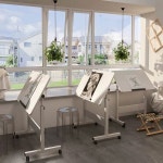 접이식 이젤 미술 디자이너 드로잉테이블