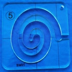 재봉틀용 베퀼터 프리 모션 퀼팅 템플릿 시리즈 5 하트 보더 Q5-02