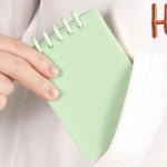 파스텔 루즈링 수첩 4p세트 유선 스프링 줄노트 그린