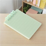 파스텔 루즈링 수첩 4p세트 유선 스프링 줄노트 그린