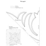 하와이안 퀼팅 20 블록에 대한 지침 실물 크기 패턴 도버 공예 퀼팅