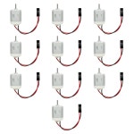 XYRSTOLR 10Pcs DC 모터 1 5-6V 130 전기 마이크로 미니 모터스 - 아두이노 취미 프로젝트 DIY RC 보트 비행기 자동차 과학 Feale Head 10