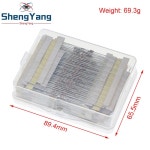 TZT 1 8W 5 640pcs 64 값 1R - 10MR 0 125W 탄소 필름 저항기 모듬 키트 세트