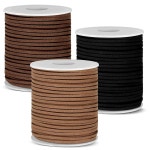 아네즈 3롤 플랫 가죽 끈 주얼리 제작용 스웨이드 리본 공예용 트위니 부츠용 얇은 신발 팔찌용 인조 스트립 목걸이