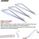 투투 자전거 타이어 레버 스푼 교체 도구 튜브 수리용 스테인리스 휴대용 레버 3종 세트