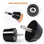 검정색 고무 가구 범퍼 다리 패드 테이블 와셔가있는 타일 바닥 커버 보호대 31x18x26mm 1Pcs