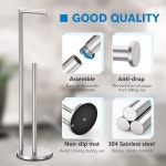 화장지 홀더 스탠드 스탠드 브러시드 니켈 스탠딩 홀더 배스별 보관함 Brushed Nickel