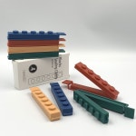 컬러블럭모양 밀폐 집게 4P 1박스 블록집게4개입