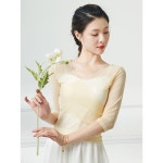 홑겹상의 레이어드 연습복 입시용 무용 L 와이드 쉬폰 무용치마 예고 핑크상의 핑크상의 홑겹상의