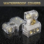 톤다 배터리 단자 0 4 8 10 게이지 커넥터와 심 보호 커버 자동차 케이블 끝 1쌍 04810