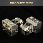 톤다 배터리 단자 0 4 8 10 게이지 커넥터와 심 보호 커버 자동차 케이블 끝 1쌍 04810