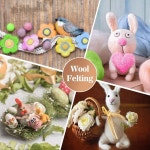 Sukh 40pcs 펠팅 울 로빙 - 코어 벌크 스피닝 DIY 공예 믹스