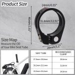 본시코키 31 자전거 시트 포스트 클램프 알루미늄 합금 퀵 릴리스 클램프 칼라 유형 2