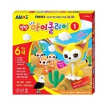 아모스 아모스 아이클레이 No1 18g 6색 클레이 요술 점토