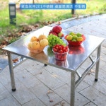 스텐 접이식 실외 아웃도어 스테인리스 포차 테이블 휴대용 식탁