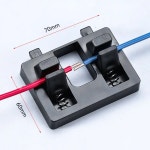 1pc 전선 용접 고정 장치 전원 안정화 와이어 홀더 미끄럼 방지 이중 클램프 납땜 도구 액세서리