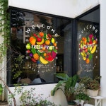 시트지 창문스티커 대형 가게 유리창 정전기 웰컴 쇼윈도