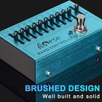 10 밴드 EQ 페달 이퀄라이저 31 25Hz-16kHz 4현 5현 6현 7현 기타를 포함한 일렉트릭 베이스 각 밴드당 12dB의 이득 감쇄 효과 제공