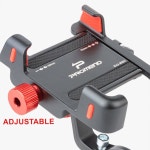 ZPZEZT 퀵 릴리스 자전거 휴대폰 거치대 알루미늄 합금 오토바이 360 회전 4 5-7 휴대폰용 범용 거치대