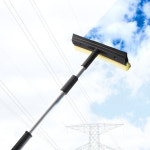 국내산 알루미늄 2단 유리창닦이 자동차유리 간판 창문 걸레 밀대 청소용품 유리닦이