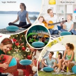 스틸 텅 드럼 12 15노트 악기 소프트 백이 D장조 타악기 악보 명상용 망치 2개 녹색