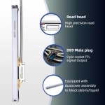 광학 인코더 눈금자 센서 선형 유리 체중계 5 미크론 TTL DRO 470-770mm 0 정밀 측정 도구 KA-500