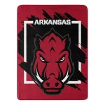NORTHWEST ENTERPRISES NCAA 46x60 입체 디자인 마이크로 라셸 담요 아칸소 레이저백스