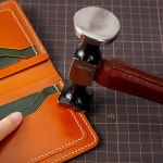 WUTA 가죽 해머 더블 헤드 코블러 미러 연마 카본 스틸 망치 전문 공예 도구용