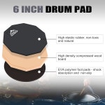이스트락 연습 드럼 패드 6 양면 무음 초보자용 고무 덤 드럼