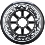 AOWISH 스피드 인라인 스케이트 휠 롤러 블레이드 88A 야외 스케이팅 신발 교체 휠 3종 세트