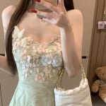 여성 여름 데일리 라이바 미니 원피스