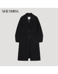 쉬즈미스 쉬즈미스 울 캐시미어 블렌드 핸드메이드 코트 BK SWHCTO41110