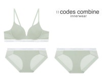 코데즈컴바인이너웨어 코데즈컴바인 이너웨어 더블윙노와이어브라SET 브라1 팬티2 BRBP153LKH LE1219249504