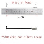 S SEENQI 자전거 스포크 전기 E-Bike 트라이사이클 휠 12G 2 스틸 72mm-305mm 구리 캡 28pcs