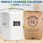 Shazo 2 PC 9 5L 321온스 밀가루 설탕 쌀 시리얼 파스타용 밀폐 뚜껑이 초대형 대용량 식품 저장 용기 - 주방 식료품 저장실 정리용 누수 방지