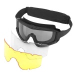 자이지스택 에어소프트 고글 전술 안전 안티 포그 글래스 사냥 사이클링 Khaki