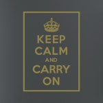 쿠퍼샵 킵캄앤캐리온 인테리어 시트지 스티커 KEEP CALM AND CARRY ON 벽 유리 데코 스티커 액자형 레터링 L 무광골드