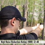 맥의 은밀한 작전 소프트 폼 슈팅 이어플러그 50쌍 - 32dB 하이 NRR 37dB SNR 사냥 전술 표적 스키트 함정 사격을 위한 이어플러그