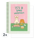 모노라이크 모노라이크 모노라이크 언매치드 프렌즈 A5 스프링 라인 노트 06 Small Happiness 4개
