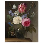 Art Remedy 장미와 튤립 캔버스 플로럴 클래식 아트 갤러리 랩 61 x 76 24 x 30
