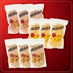 뻥이데이 달콤 세트 아롱다롱 앵두 뻥튀기 3개 140g3 개나리콘 110g3 녹차맛 마카로니 150g3