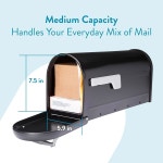 건축용 우편함 채드윅 아연 도금 강철 포스트 마운트 우편함 중형 용량 8950B-10