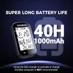 쿠스포 GPS 자전거 컴퓨터 2 6 자동 백라이트 LCD 화면 블루투스5 0 ANT HR S C 파워 센서 호환 도로 산악 자전거용 CS300