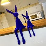 토끼 장식 오브제 인형 데코 카페