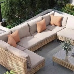 라탄소파 야외 정원 야외세트 야외테라스 카페 호텔