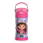 써모스 THERMOS 아동용 펀테이너 스테인리스 스틸 진공 보온 빨대 텀블러 12 oz 페파 피그 개비의 인형의 집 1개