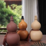 호리병 동동주 막걸리 술병 휴대용 조롱박 청화잔 1 가벼운술잔 스크럽블랙 밀봉 누출방지