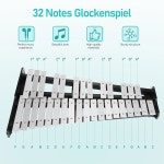 높이 조절 스탠드 드럼 스틱 휴대용 가방이 포함된 하비스더 32 노트 글로켄슈필 실로폰 타악기 키트